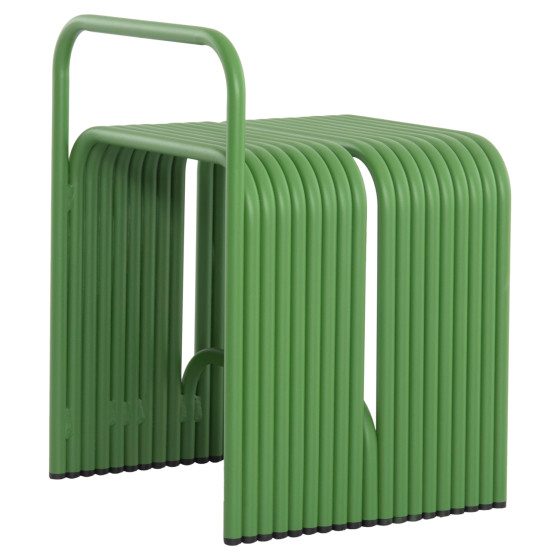 STOOL SERIES INTREPID HM6326.07 ALUMINUM IN GREEN COLOR 40x38x55Hcm.