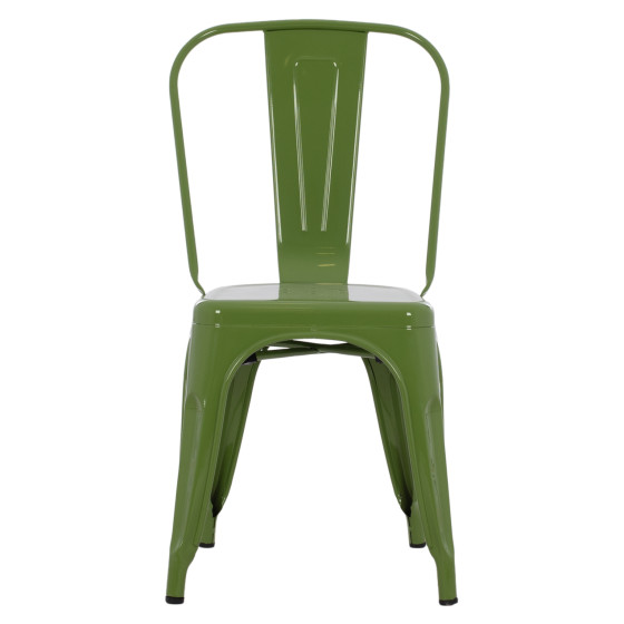 DINING CHAIR MELITA-PRO HM8641.53 METAL IN LIGHT OLIVE GREEN 44x47x84.5Hcm.