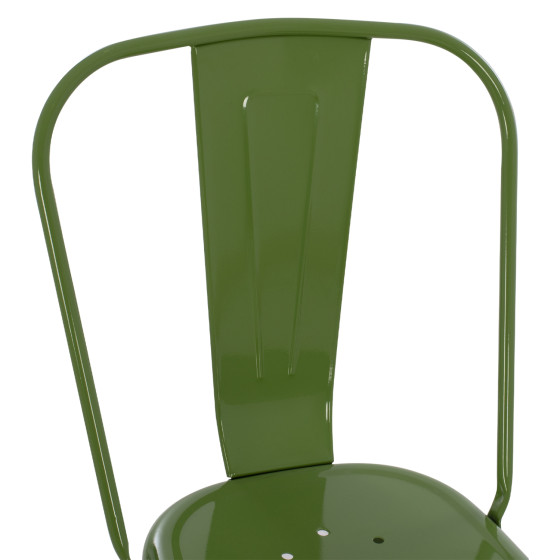 DINING CHAIR MELITA-PRO HM8641.53 METAL IN LIGHT OLIVE GREEN 44x47x84.5Hcm.