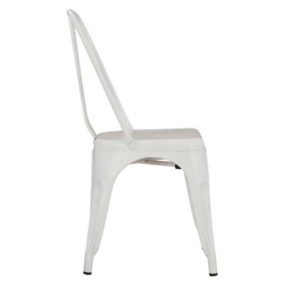 DINING CHAIR MELITA-PRO HM8641.41 METAL IN MATTE WHITE 44x47x84.5Hcm.