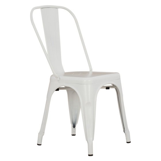 DINING CHAIR MELITA-PRO HM8641.41 METAL IN MATTE WHITE 44x47x84.5Hcm.