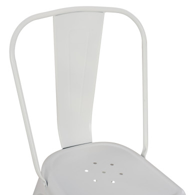 DINING CHAIR MELITA-PRO HM8641.41 METAL IN MATTE WHITE 44x47x84.5Hcm.