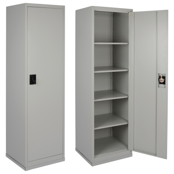 WARDROBE 1-DOOR METALLIC WITH LOCK OVIEDO HM5117.11 GREY 50x45x185Hcm.