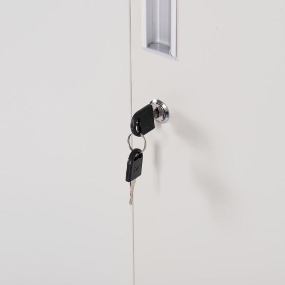 METAL TRIPLE LOCKER WITH KEYLOCKS ALTONA HM5634.11 GREY 90x45x185Hcm.