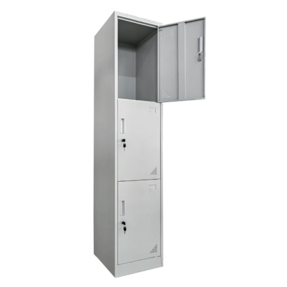 LOCKER METALLIC 1-LEAF VERTICAL CABINETS WITH KEYLOCKS BELFAST HM5635.11 GREY 38.5x45x185Hcm.