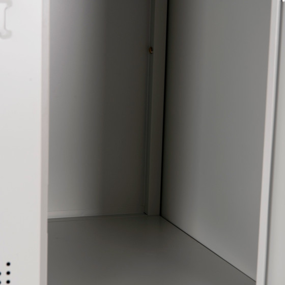 LOCKER METALLIC WITH 12 CABINETS WITH KEY LOCKS BEXLEY HM5637.11 LIGHT GREY 90x45x185Hcm.