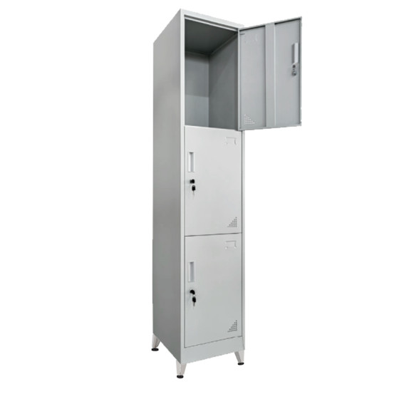 LOCKER METALLIC 1-LEAF VERTICAL CABINETS WITH LEGS BELFAST HM21102.01 GREY 38.5x45x195Hcm.