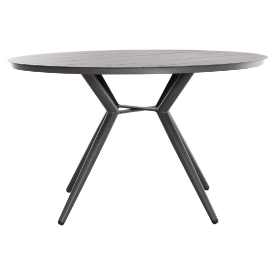 ROUND ALUMINUM TABLE HIGER HM6290.01 GREY Φ126x74Hcm.