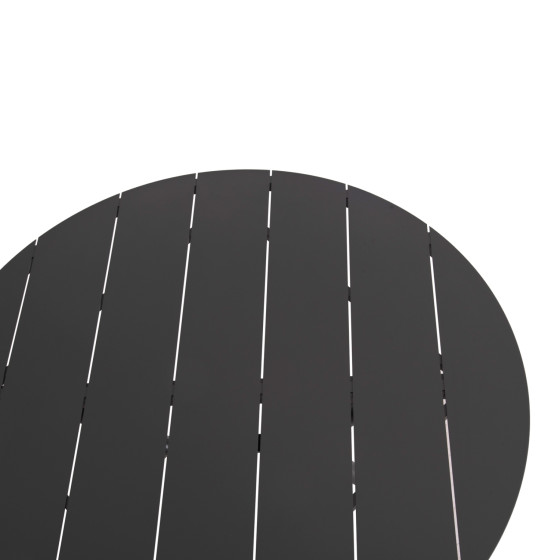 ROUND ALUMINUM TABLE HIGER HM6290.01 GREY Φ126x74Hcm.