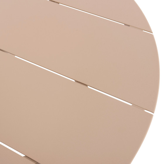 OUTDOOR TABLE ROUND HIGER HM6289.04 CAPPUCCINO ALUMINUM Φ90Χ74Hcm.
