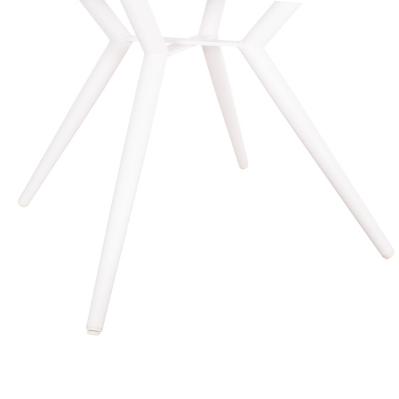 OUTDOOR TABLE ROUND HIGER HM6290.02 WHITE ALUMINUM Φ126Χ74Hcm.