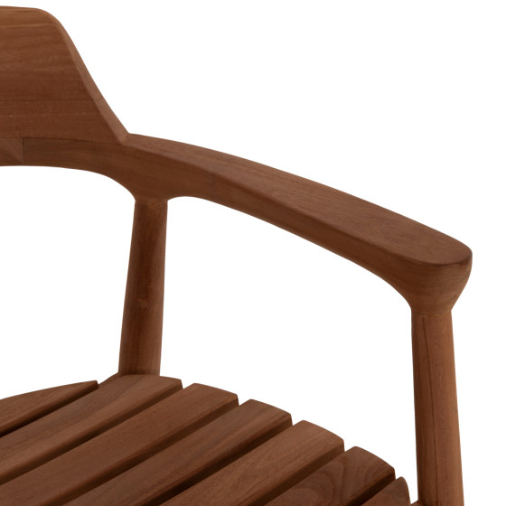 ΠΟΛΥΘΡΟΝΑ ΕΞΩΤΕΡΙΚΟΥ ΧΩΡΟΥ FREM HM18107 ΞΥΛΟ TEAK-ΦΥΣΙΚΟ ΧΡΩΜΑ 59x54.5x76Υεκ.