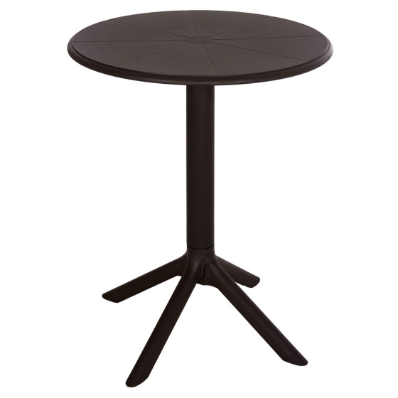ROUND POLYPROPYLENE TABLE TERRIN HM6124.13 BROWN Φ60x75Hcm.
