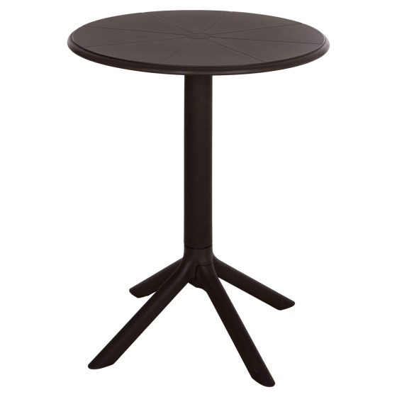 ROUND POLYPROPYLENE TABLE TERRIN HM6124.13 BROWN Φ60x75Hcm.