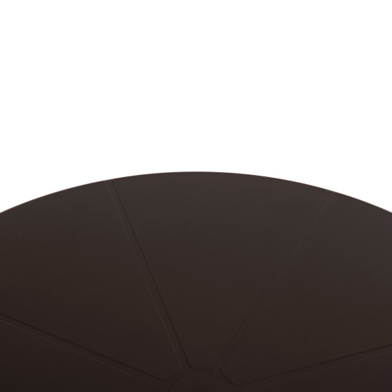 ΤΡΑΠΕΖΙ ΠΟΛΥΠΡΟΠΥΛΕΝΙΟΥ ΣΤΡΟΓΓΥΛΟ TERRIN HM6124.13 ΚΑΦΕ Φ60x75Υεκ.