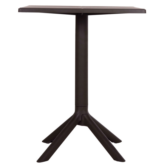 SQUARE POLYPROPYLENE TABLE TERRIN HM6125.13 BROWN 60x60x75Hcm.
