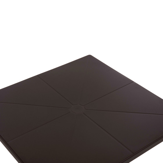 SQUARE POLYPROPYLENE TABLE TERRIN HM6125.13 BROWN 60x60x75Hcm.