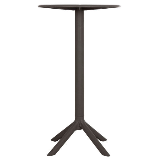BAR TABLE ROUND TERRIN HM6126.15 POLYPROPYLENE IN DARK OLIVE GREEN Φ60x106Hcm.