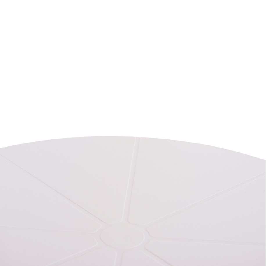 ΤΡΑΠΕΖΙ ΜΠΑΡ ΣΤΡΟΓΓΥΛΟ TERRIN HM6126.11 ΠΟΛΥΠΡΟΠΥΛΕΝΙΟ ΛΕΥΚΟ Φ60x106Υεκ.