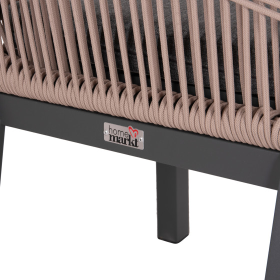 ΚΑΡΕΚΛΑ ΑΛΟΥΜΙΝΙΟΥ HOWARD HM5547.12 ΑΝΘΡΑΚΙ--ΣΧΟΙΝΙ ΜΠΕΖ 55,5x60x84,5Υεκ