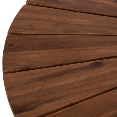 ΤΡΑΠΕΖΙ ΤΡΑΠΕΖΑΡΙΑΣ ΕΞ.ΧΩΡΟΥ CRISTOBAL HM6234 ΞΥΛΟ ΑΚΑΚΙΑΣ-ΜΕΤΑΛΛΟ Φ120x76Υεκ