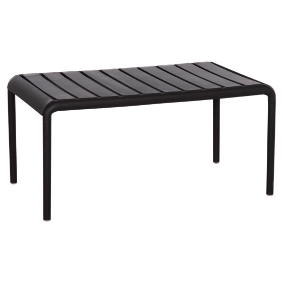 OUTDOOR COFFEE TABLE KORVER HM6334.02 POLYPROPYLENE IN BLACK 100x60x46Hcm.