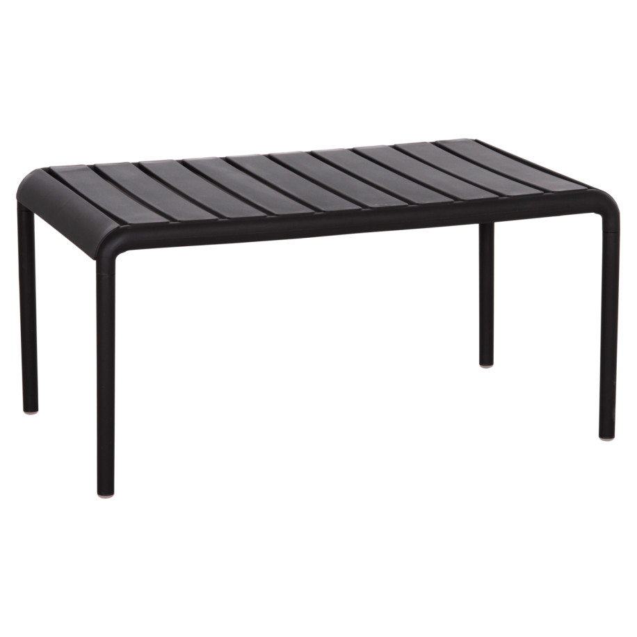 OUTDOOR COFFEE TABLE KORVER HM6334.02 POLYPROPYLENE IN BLACK 100x60x46Hcm.