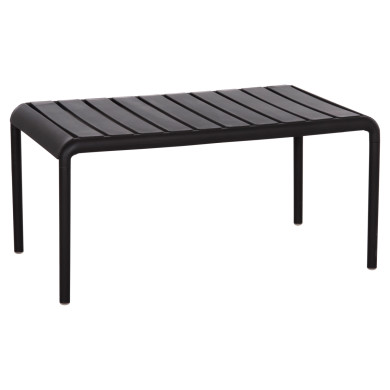 OUTDOOR COFFEE TABLE KORVER HM6334.02 POLYPROPYLENE IN BLACK 100x60x46Hcm.