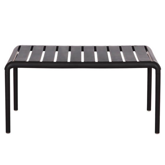 OUTDOOR COFFEE TABLE KORVER HM6334.02 POLYPROPYLENE IN BLACK 100x60x46Hcm.