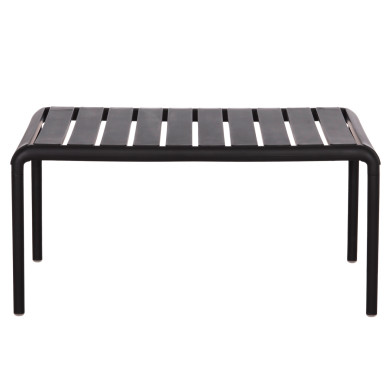 OUTDOOR COFFEE TABLE KORVER HM6334.02 POLYPROPYLENE IN BLACK 100x60x46Hcm.
