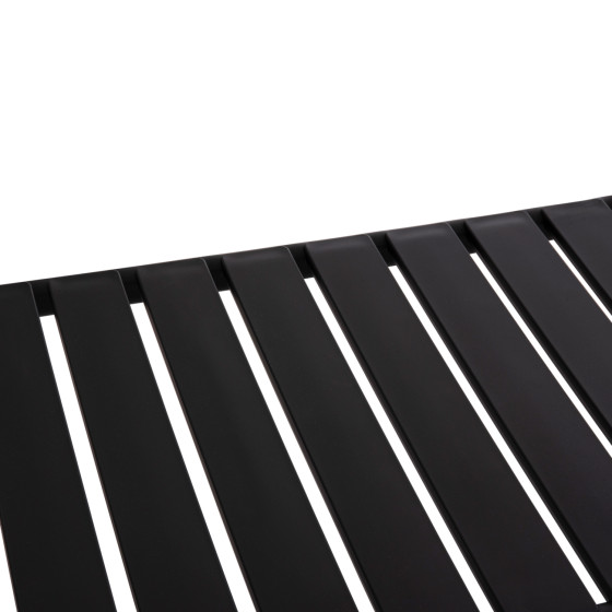 OUTDOOR COFFEE TABLE KORVER HM6334.02 POLYPROPYLENE IN BLACK 100x60x46Hcm.