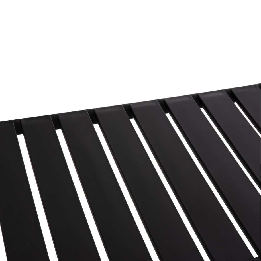 OUTDOOR COFFEE TABLE KORVER HM6334.02 POLYPROPYLENE IN BLACK 100x60x46Hcm.