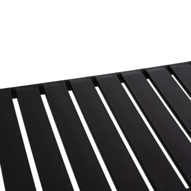 OUTDOOR COFFEE TABLE KORVER HM6334.02 POLYPROPYLENE IN BLACK 100x60x46Hcm.