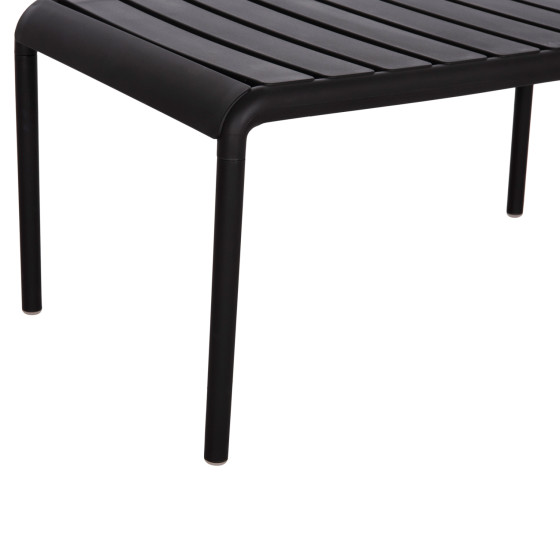 OUTDOOR COFFEE TABLE KORVER HM6334.02 POLYPROPYLENE IN BLACK 100x60x46Hcm.