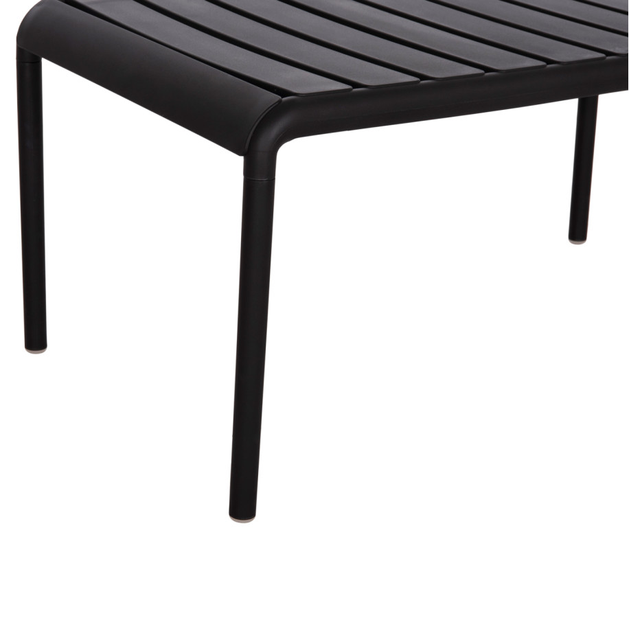 OUTDOOR COFFEE TABLE KORVER HM6334.02 POLYPROPYLENE IN BLACK 100x60x46Hcm.