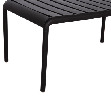 OUTDOOR COFFEE TABLE KORVER HM6334.02 POLYPROPYLENE IN BLACK 100x60x46Hcm.