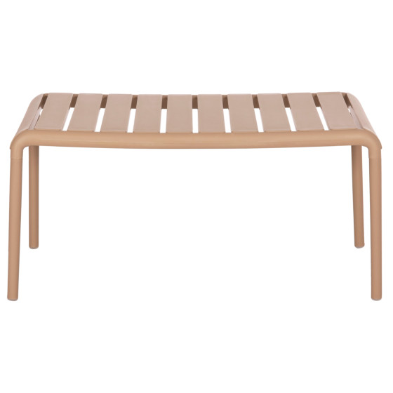 OUTDOOR COFFEE TABLE KORVER HM6334.04 POLYPROPYLENE IN CAPPUCCINO 100x60x46Hcm.