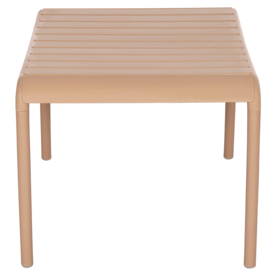 OUTDOOR COFFEE TABLE KORVER HM6334.04 POLYPROPYLENE IN CAPPUCCINO 100x60x46Hcm.