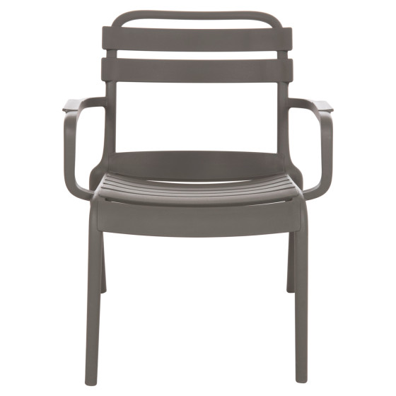 POLYPROPYLENE LOUNGE ARMCHAIR KORVER HM6333.05 DARK OLIVE GREEN 63.5x65x76Hcm.