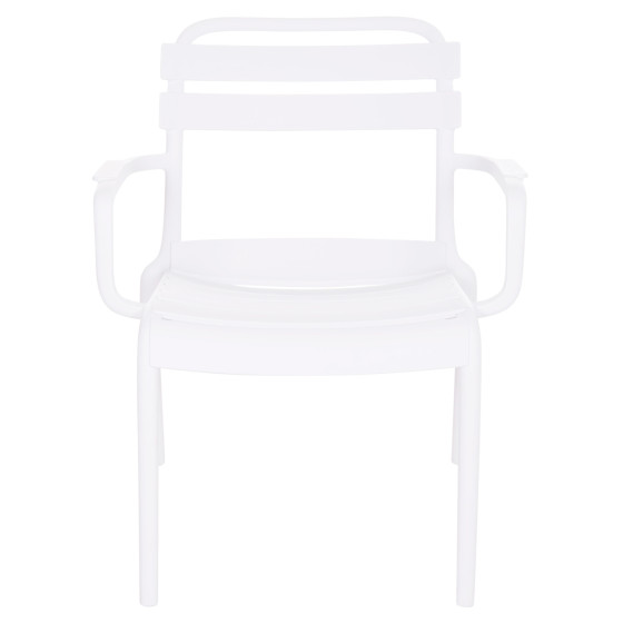 POLYPROPYLENE LOUNGE ARMCHAIR KORVER HM6333.01 WHITE 63.5x65x76Hcm.