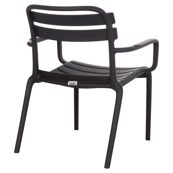POLYPROPYLENE LOUNGE ARMCHAIR KORVER HM6333.02 BLACK 63.5x65x76Hcm.