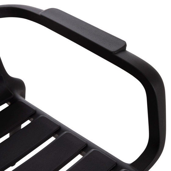 POLYPROPYLENE LOUNGE ARMCHAIR KORVER HM6333.02 BLACK 63.5x65x76Hcm.