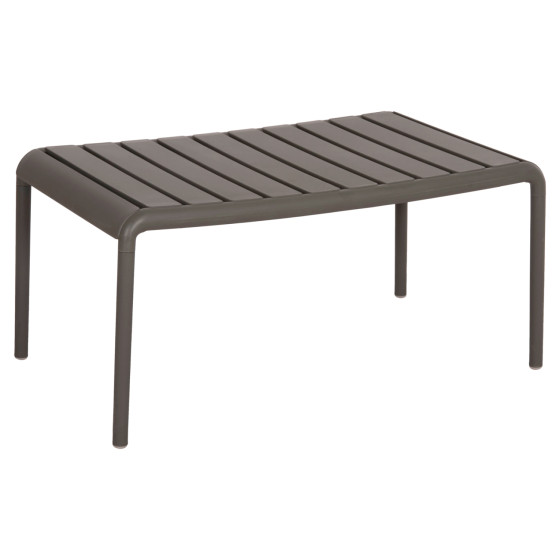 OUTDOOR COFFEE TABLE KORVER HM6334.05 POLYPROPYLENE IN DARK OLIVE 100x60x46Hcm.