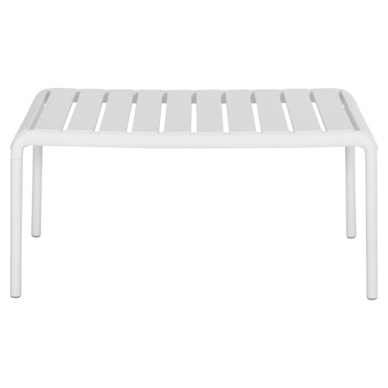 OUTDOOR COFFEE TABLE KORVER HM6334.01 POLYPROPYLENE IN WHITE 100x60x46Hcm.
