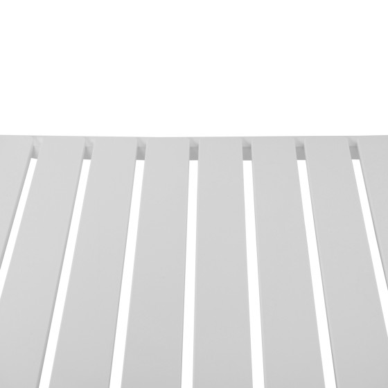 OUTDOOR COFFEE TABLE KORVER HM6334.01 POLYPROPYLENE IN WHITE 100x60x46Hcm.