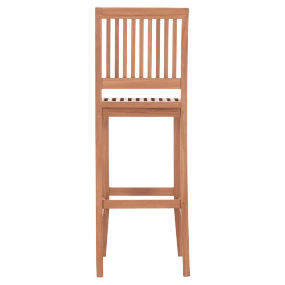 BAR STOOL WITH BACKREST PAIPER HM18110 TEAK WOOD IN NATURAL COLOR 40x49.5x114Hcm.