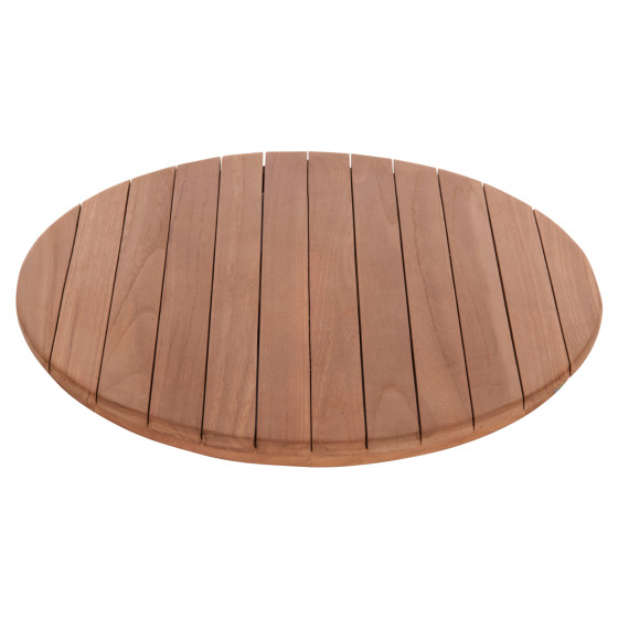 TABLETOP ROUND HM18132 TEAK WOOD--NATURAL COLOR Φ60x4(thickness)cm.