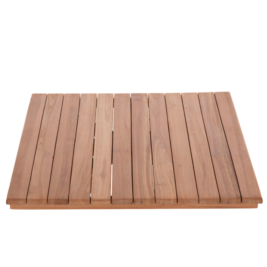 TABLETOP SQUARE HM18135 TEAK WOOD--NATURAL COLOR 60x60x4(thickness)cm.