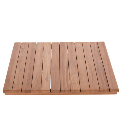 TABLETOP SQUARE HM18135 TEAK WOOD--NATURAL COLOR 60x60x4(thickness)cm.