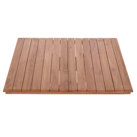 TABLETOP SQUARE HM18136 TEAK WOOD--NATURAL COLOR 70x70x4(thickness)cm.